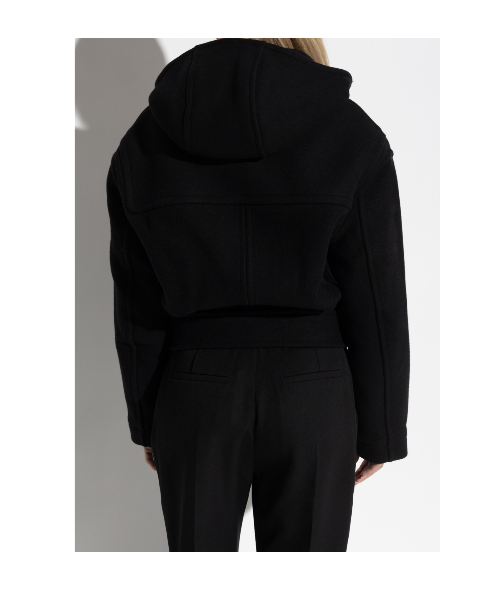 Jacquemus The Cabana Duffle Hooded Coat In Black
