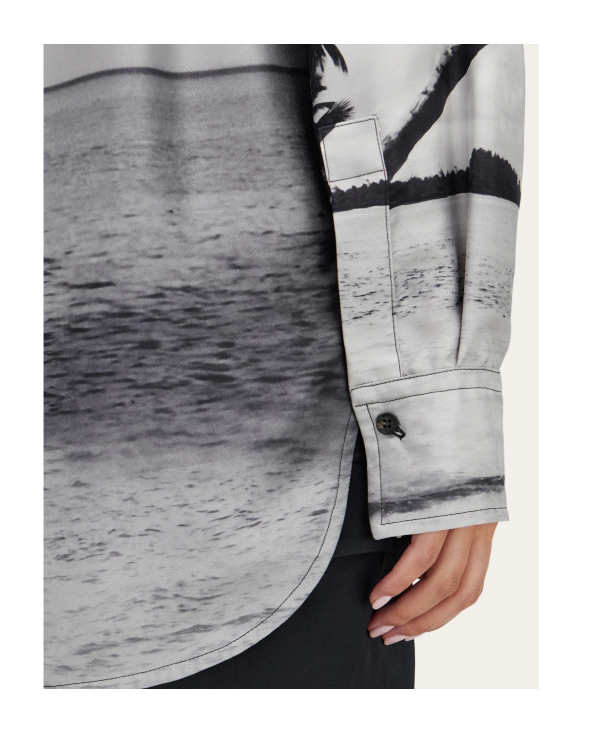 Ferragamo Oversize Shirt With Trinidad Print In Multi