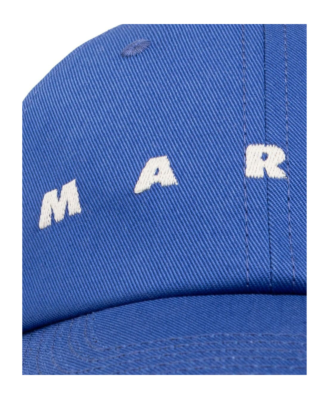 Marni Blue Logo-embroidered Baseball Cap In Blue
