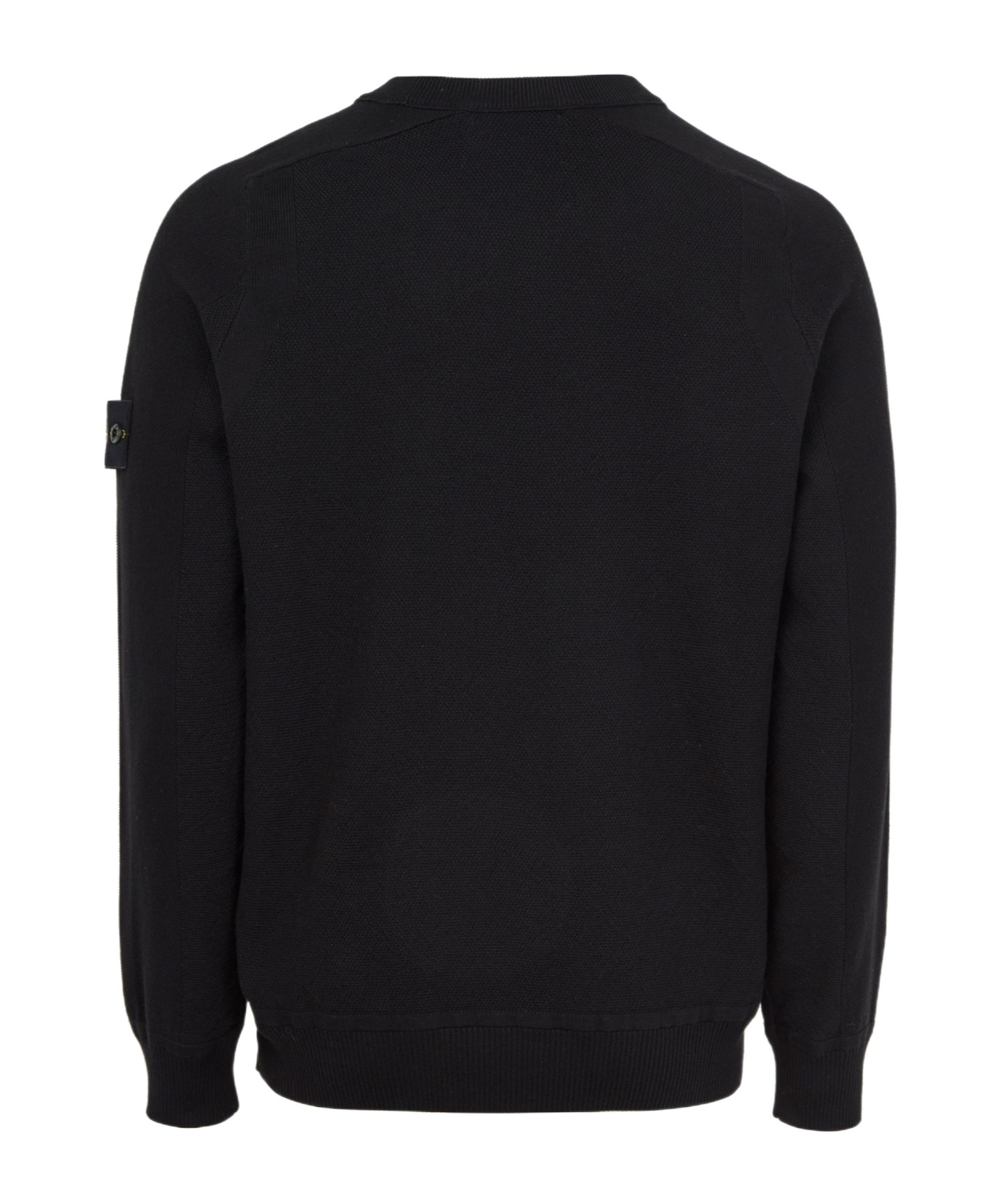 Shop Stone Island Round-neck Sweater In Black