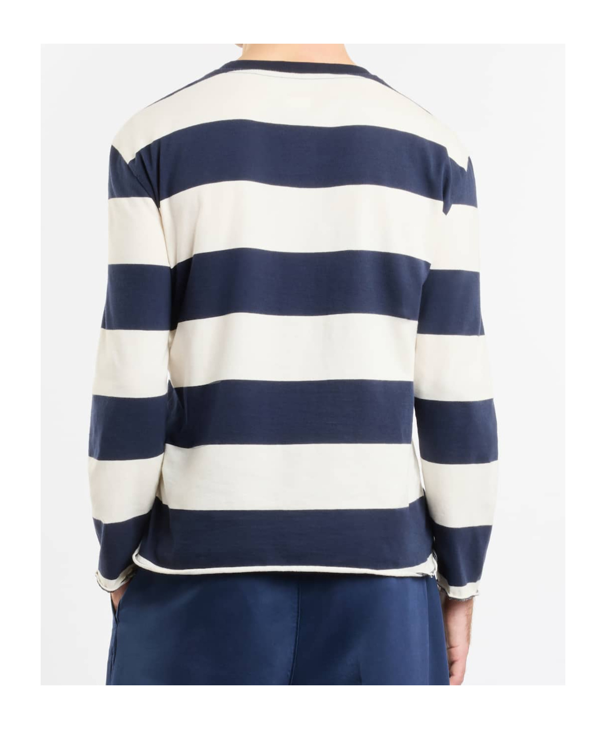 Fay Striped Archive T-shirt In White