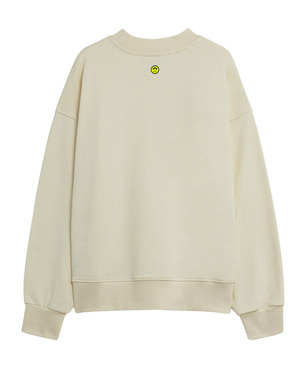 Barrow Teddy Print Sweatshirt In White