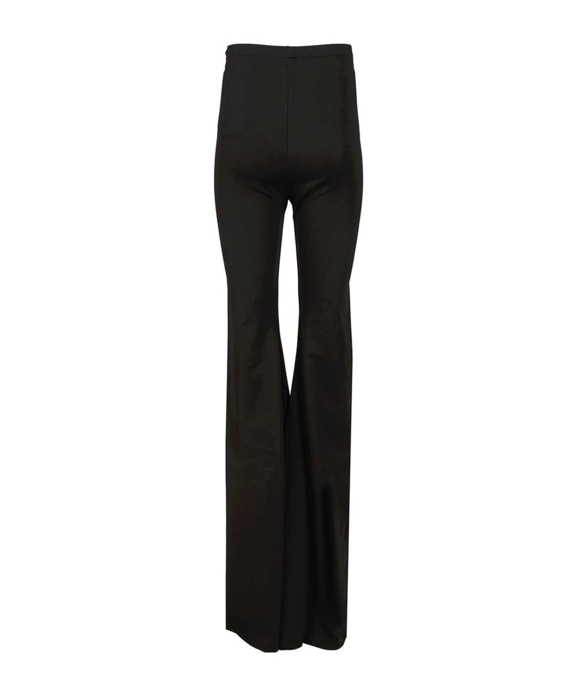 Rick Owens Lilies Mid-rise Flared-leg Pants In Black