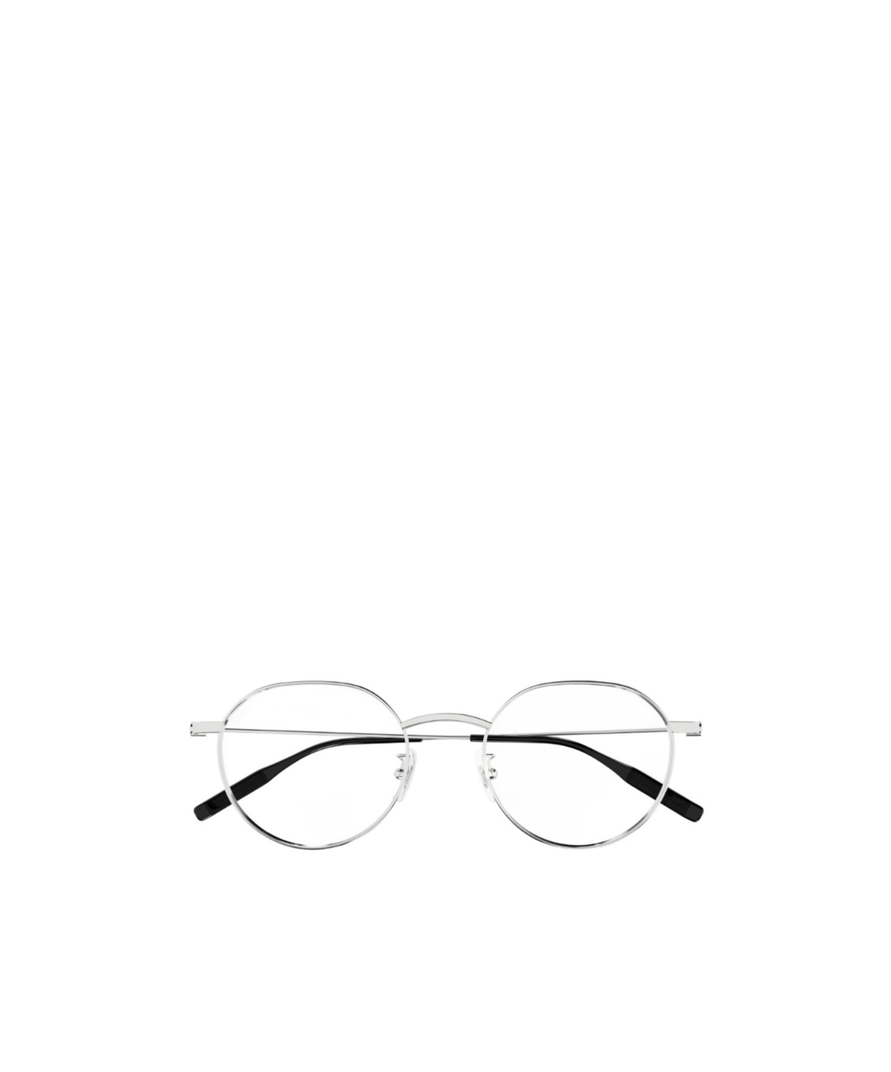Montblanc Eyewear Round Frame Glasses In Metallic