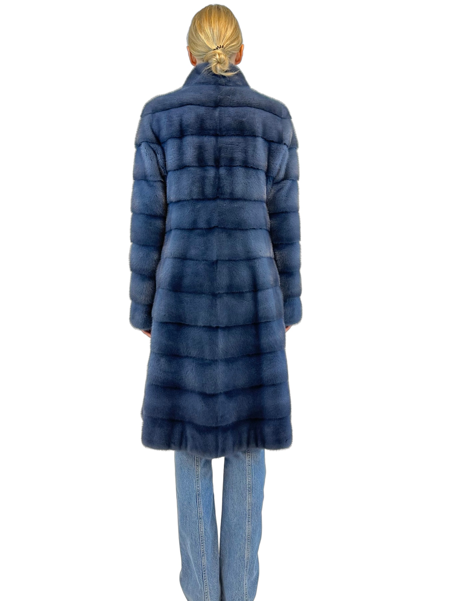 Liska Long-sleeved Fur In Blue