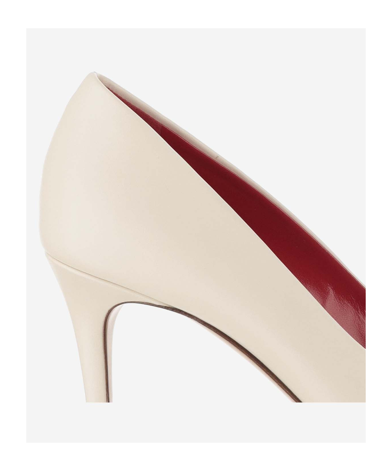 Valentino Vlogo Signature 80 Leather Pump In Nude