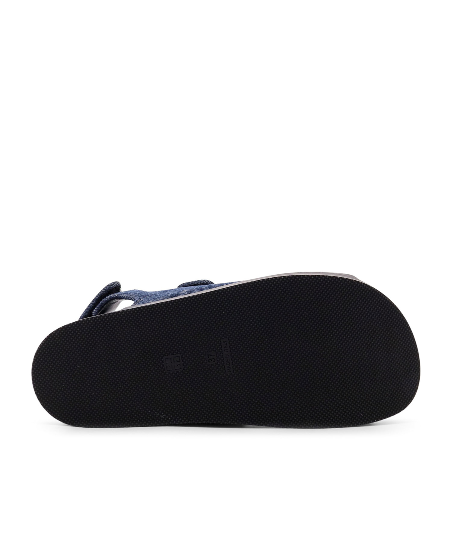 Shop Givenchy Denim Sandals In Black
