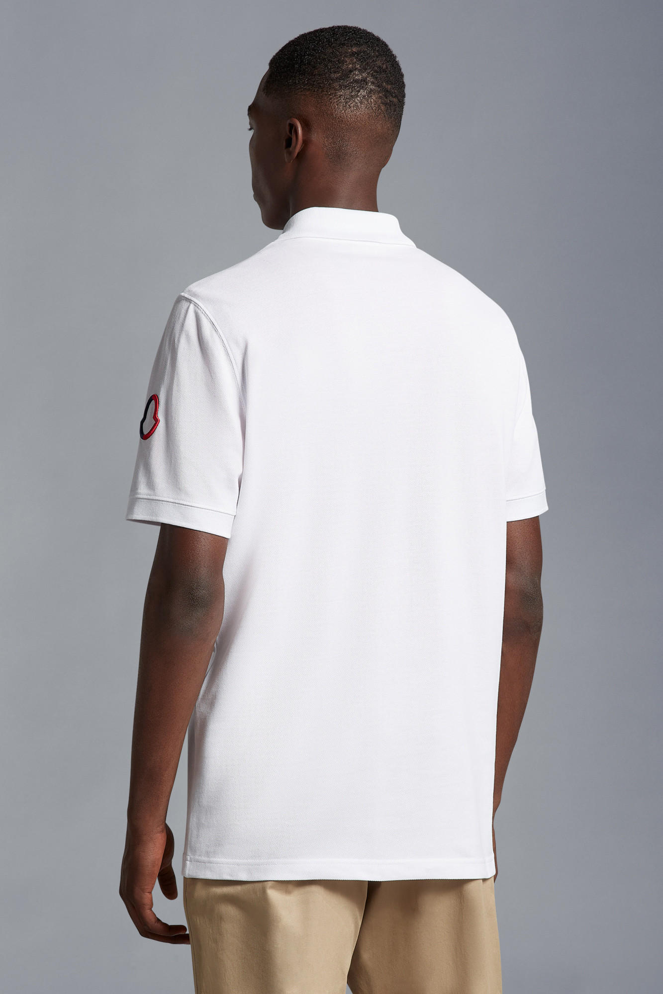 MONCLER TRICOLOUR POLO SHIRT