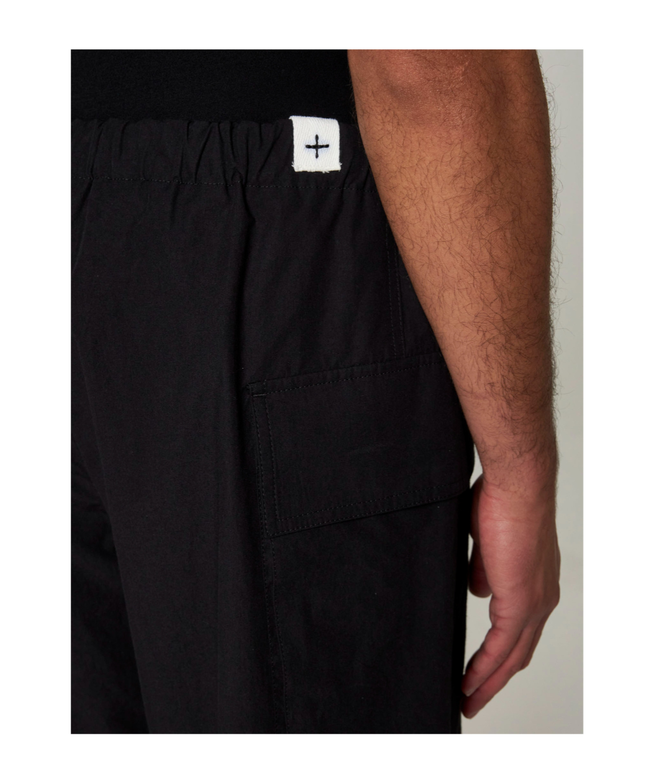 Jil Sander Poplin Cotton Bermuda Shorts In Black