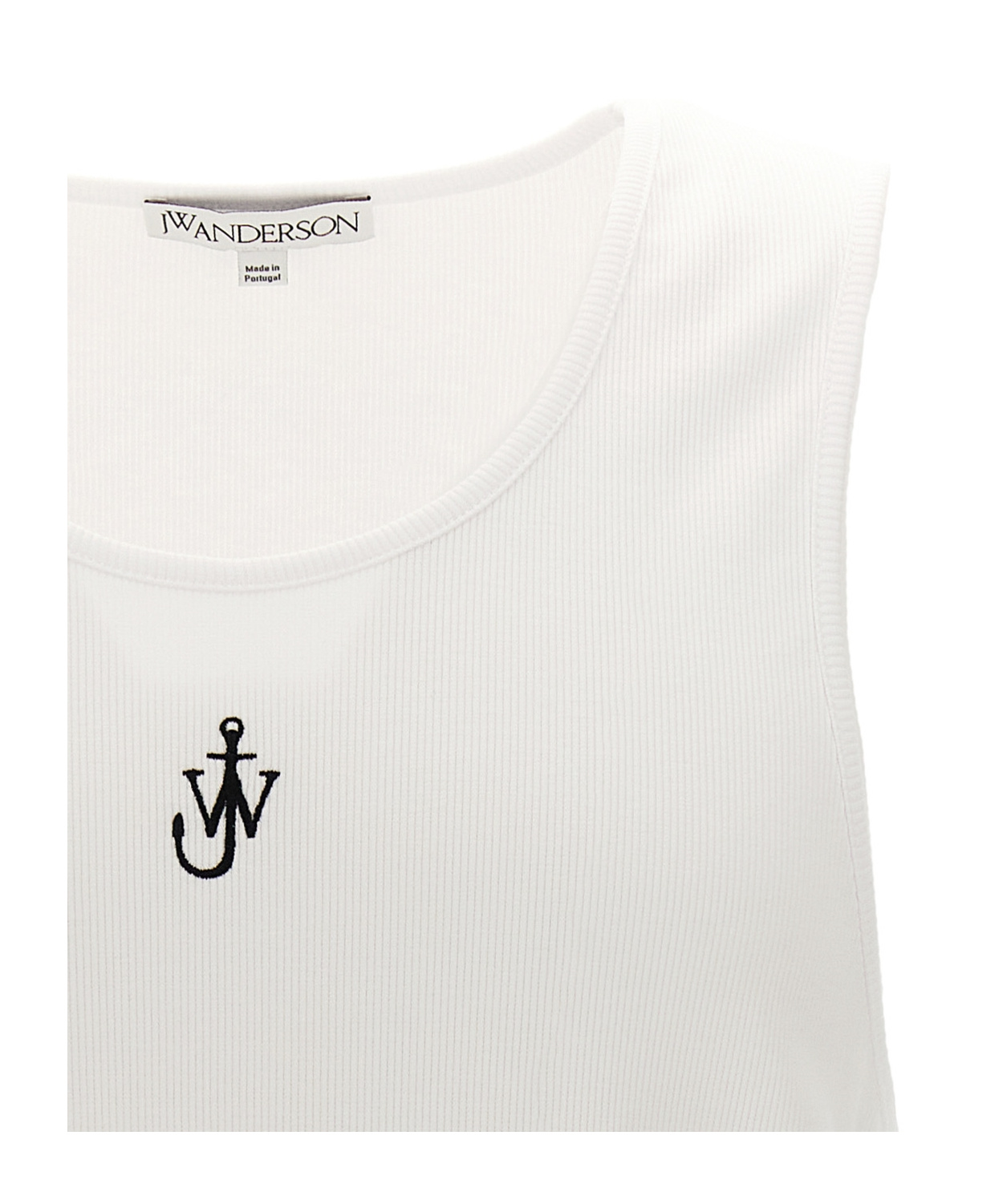 Jw Anderson J. W. Anderson Anchor Logo Tank Top In White