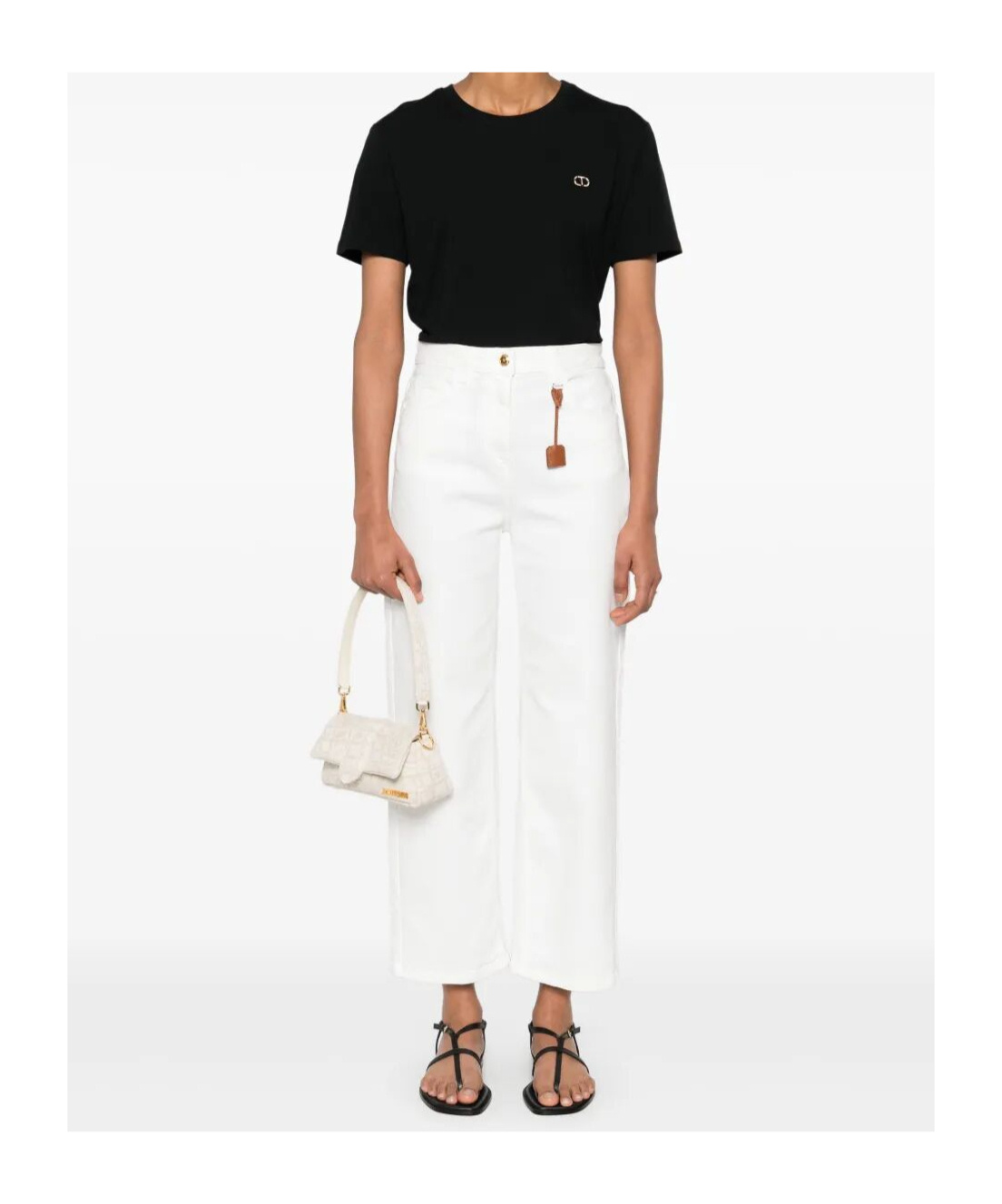 Shop Twinset Oval T-plaque T-shirt