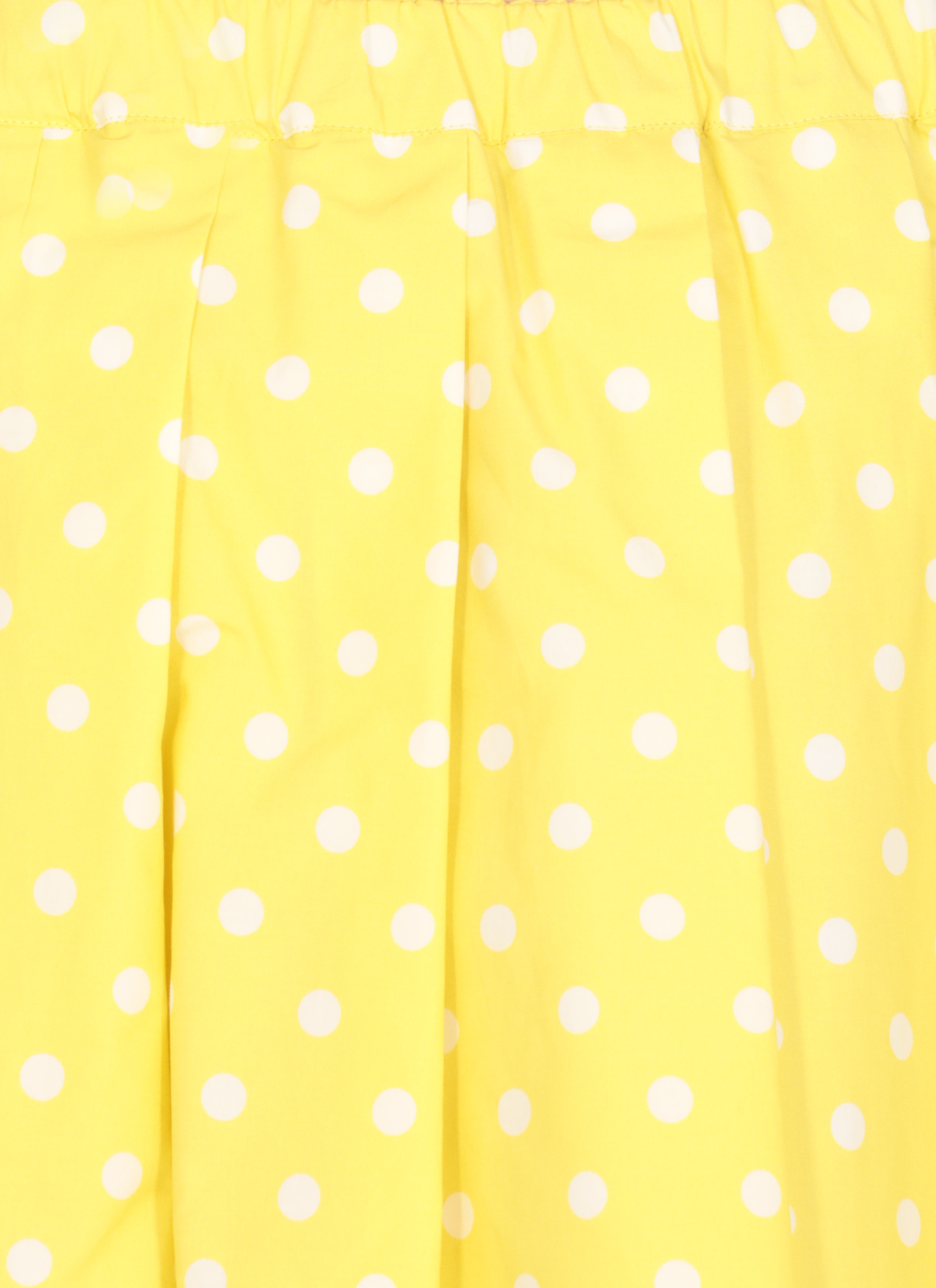 Fabiana Filippi Polka-dot Midi Pleated Skirt In Yellow