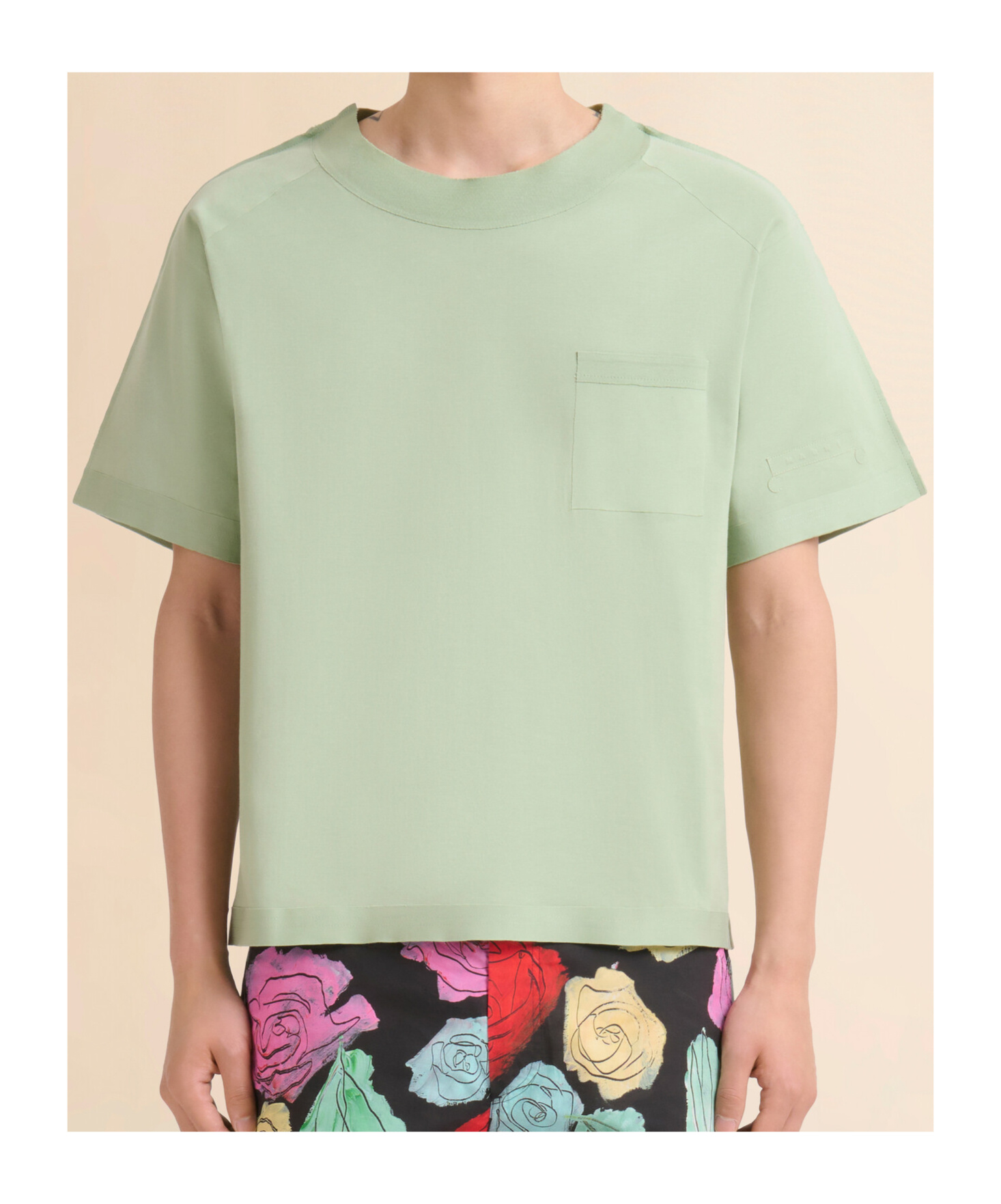 Shop Marni Logo-embossed T-shirt