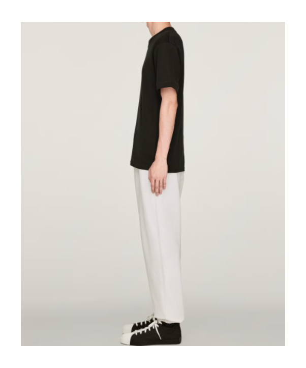 Y-3 Relaxed Fit Cotton-blend Jogger Pants With Subtle Logo In White