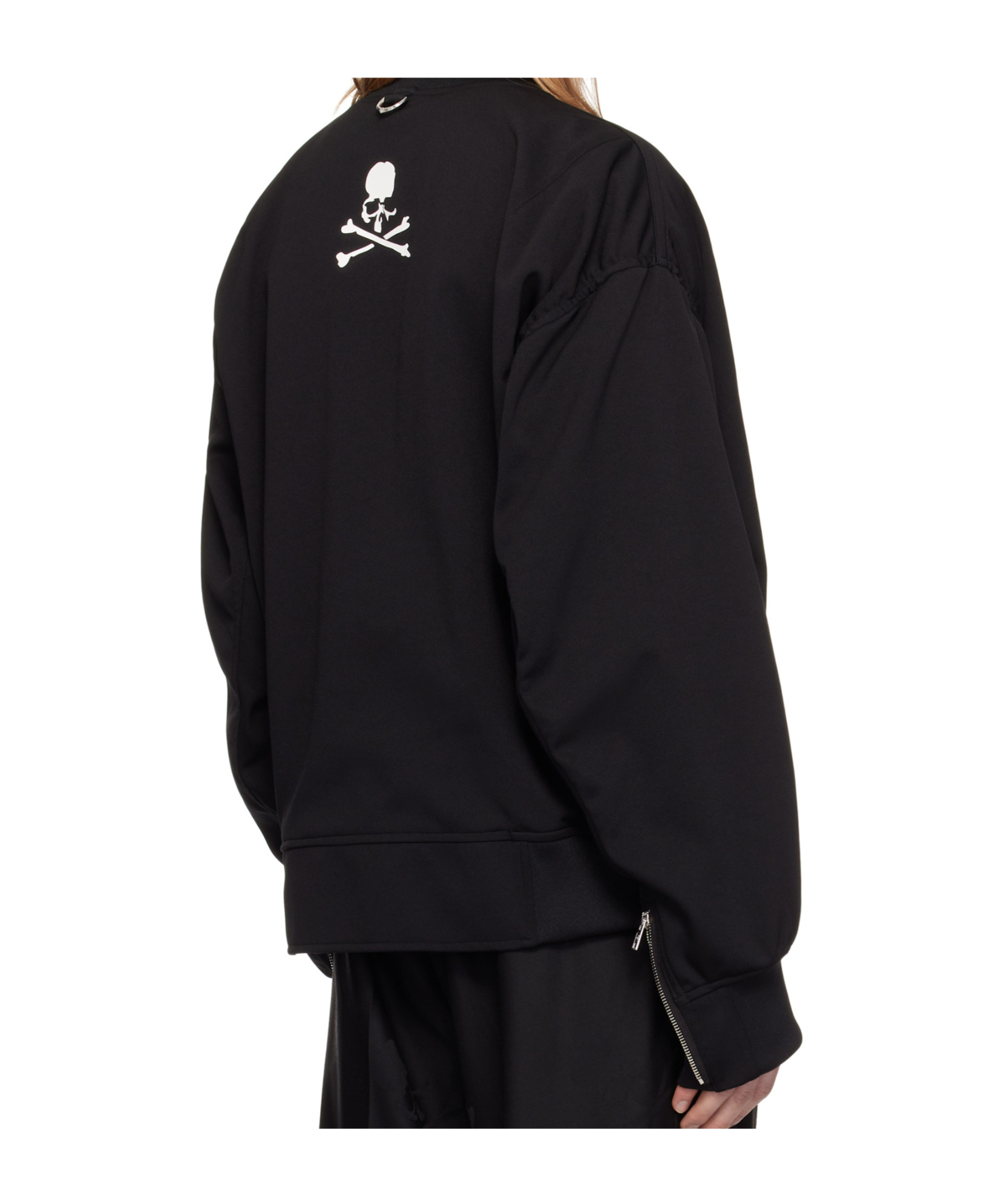 Mastermind Japan Black Jersey Bomber Jacket In Black