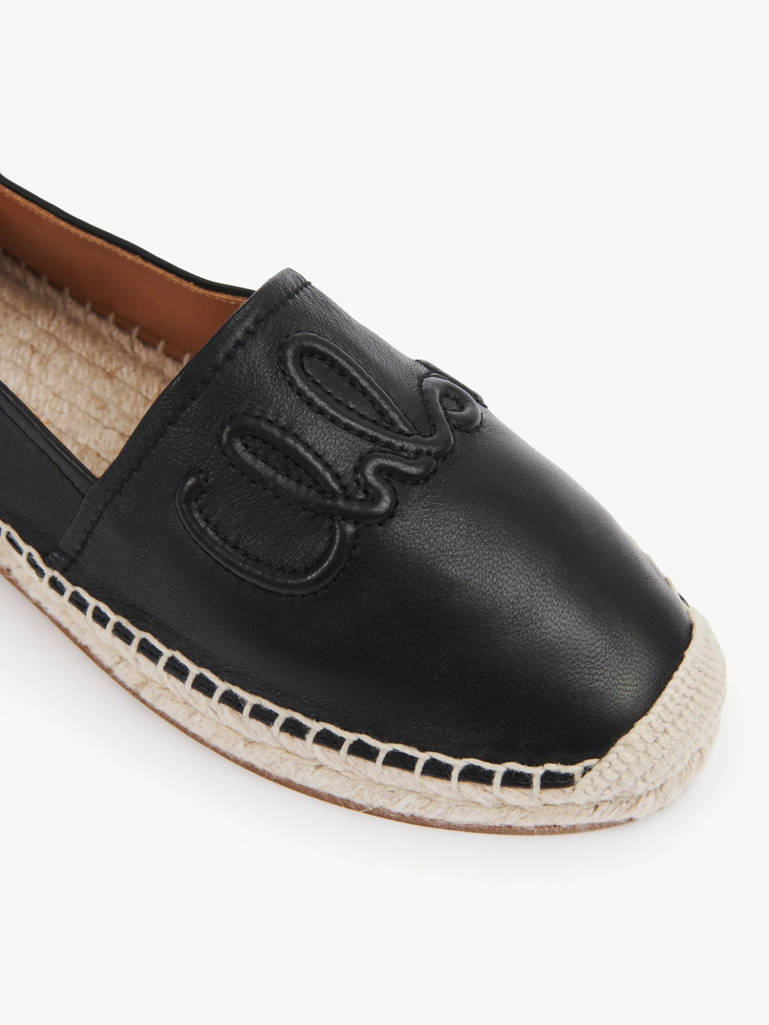 Shop Chloé Isla Espadrilles In Black