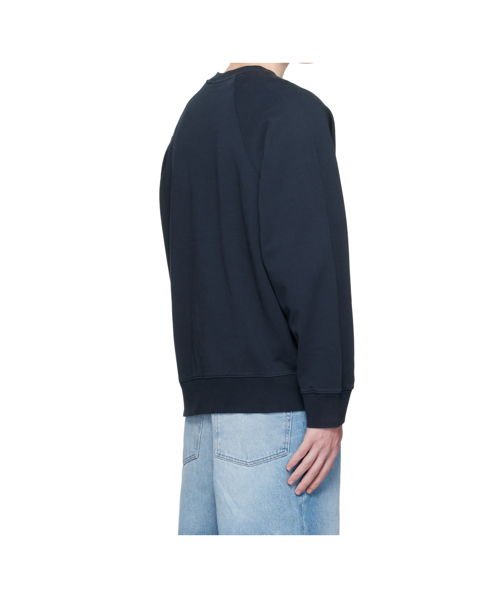 Maison Kitsuné Long-sleeved Sweatshirt In Blue