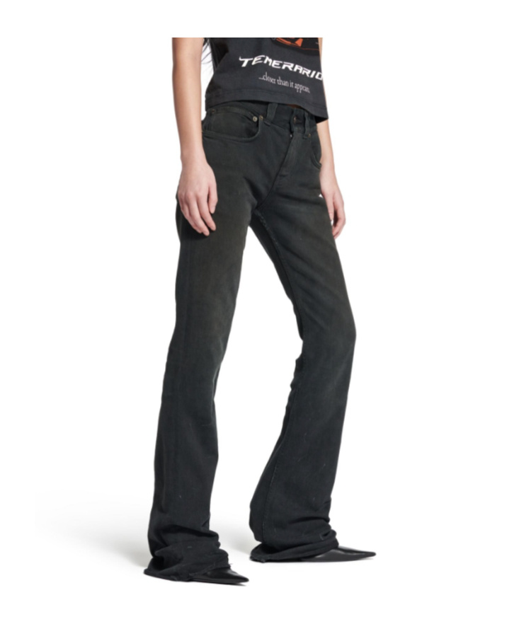 Balenciaga Bootcut Slim-fit Trousers In Animal Print
