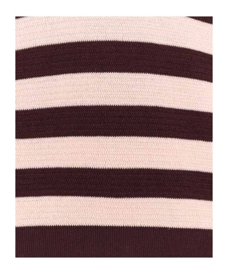 Laneus Brown Cotton Sweater In Nude