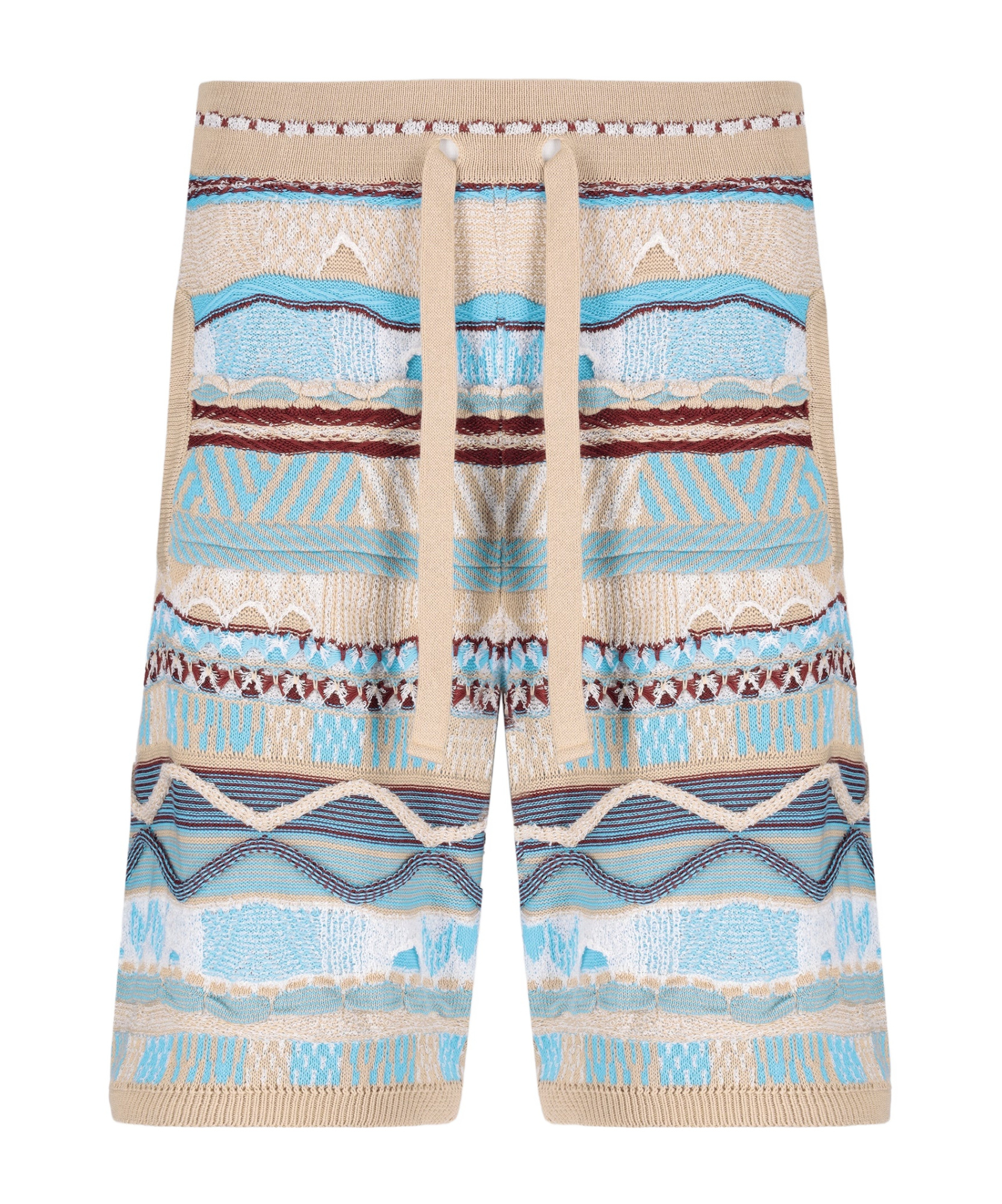 Laneus Knitted Bermuda Shorts In Nude