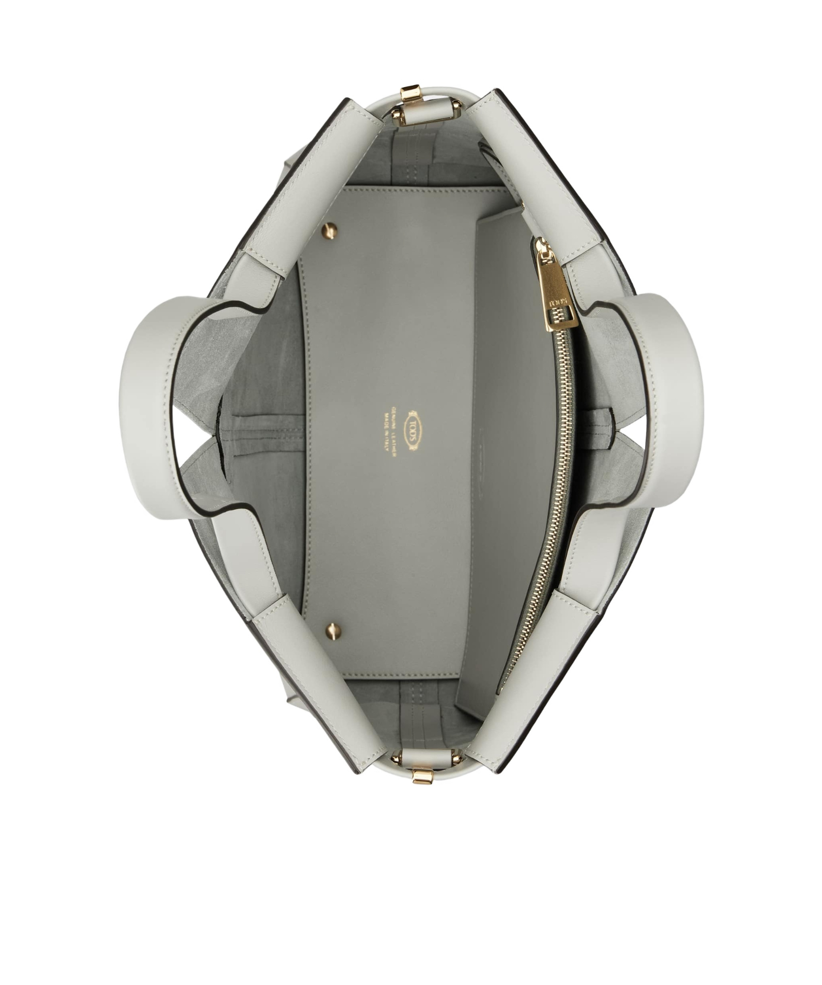 Tod's Small Di Handbag Folio Shoulder Bag In Gray