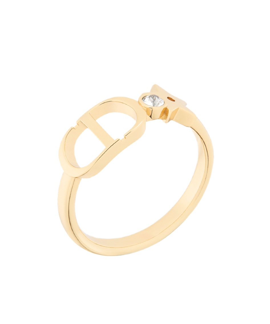 Dior Petit Cd Lucky Star Ring In Gold