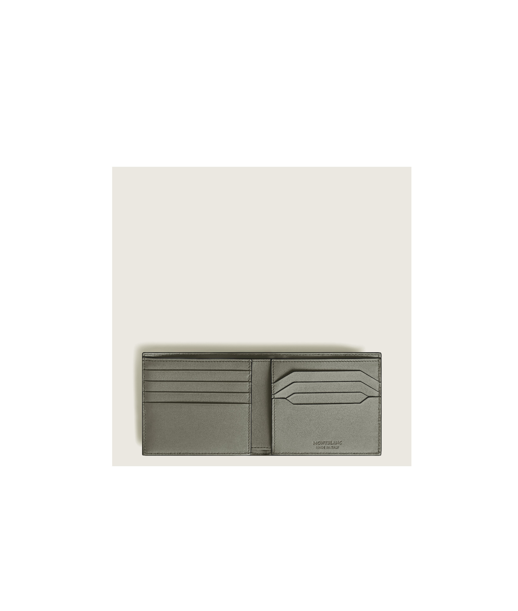 Montblanc Logo Wallet In Medium Gray