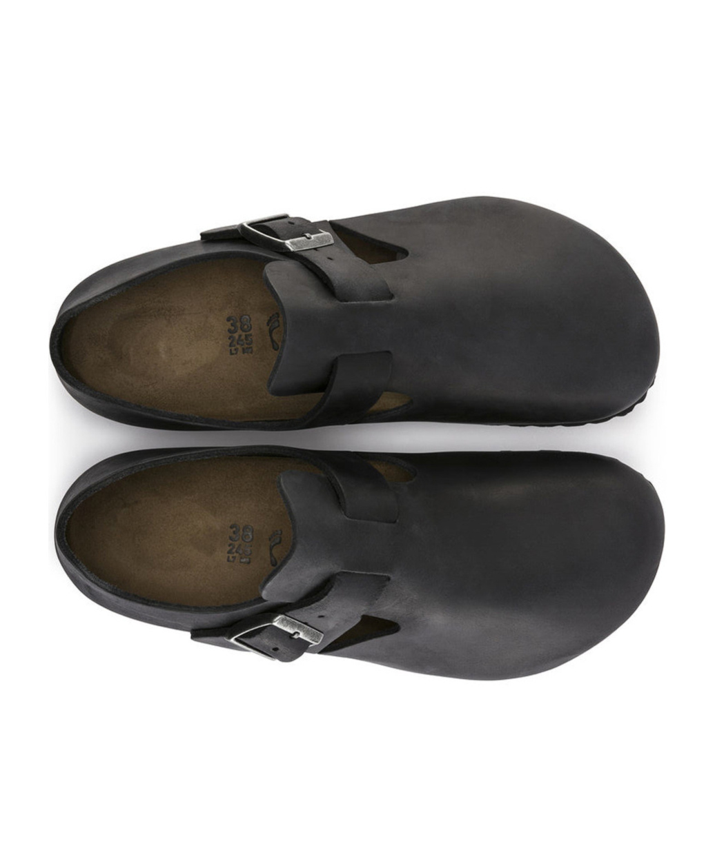 Birkenstock London Suede Clogs In Black
