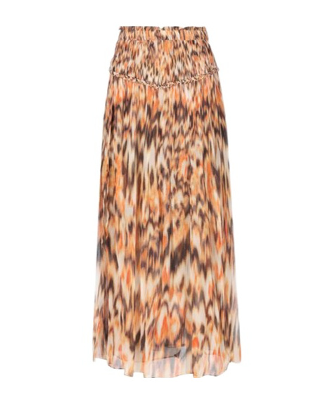 Shop Isabel Marant Rolande Maxi Skirt In Multicolor