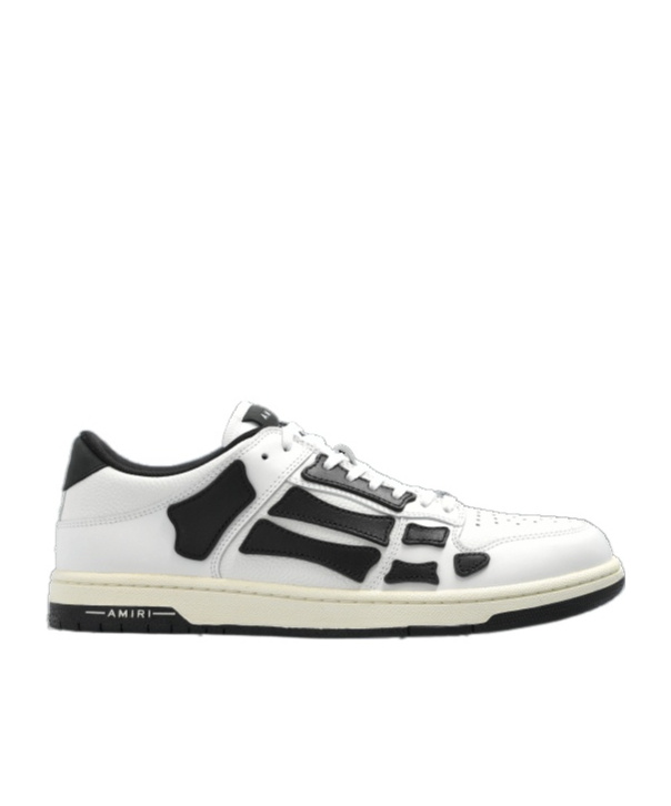 Shop Amiri Skel Top Low Sneakers In White