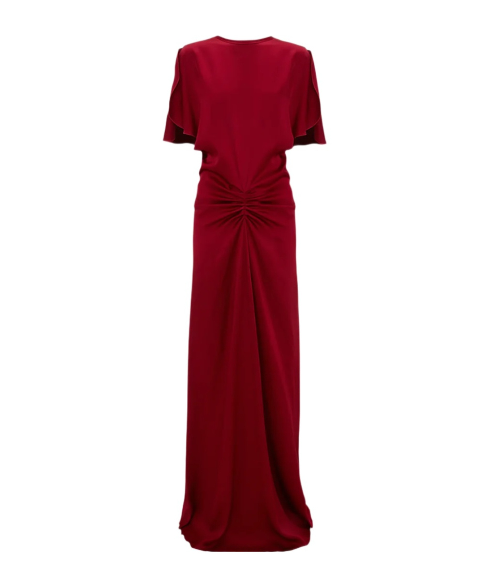 Shop Victoria Beckham Draped-detail Maxi Dress