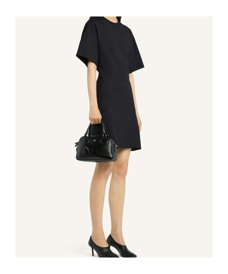 Courrèges Ac Stud Tote Bag In Black