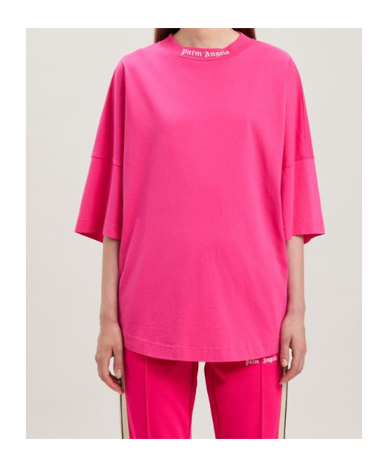 Palm Angels Women T-shirt With Print In Pink