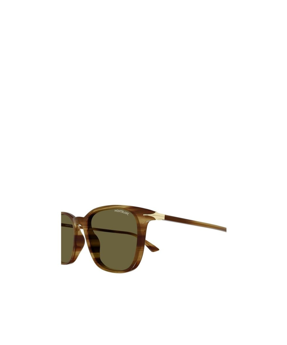 Montblanc Eyewear Square Frame Sunglasses In Green