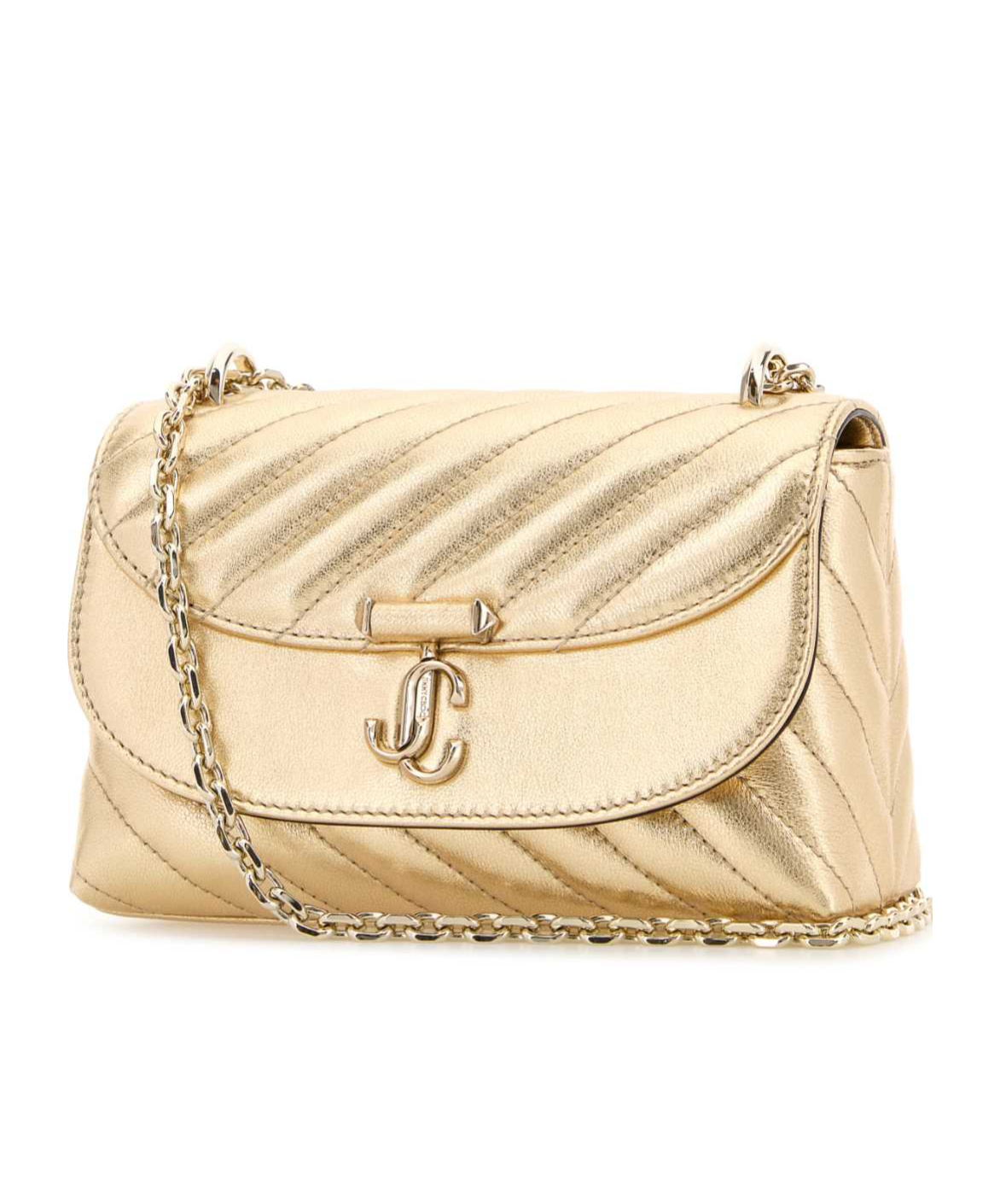 Jimmy Choo Flap Shoulder Bag In Brown