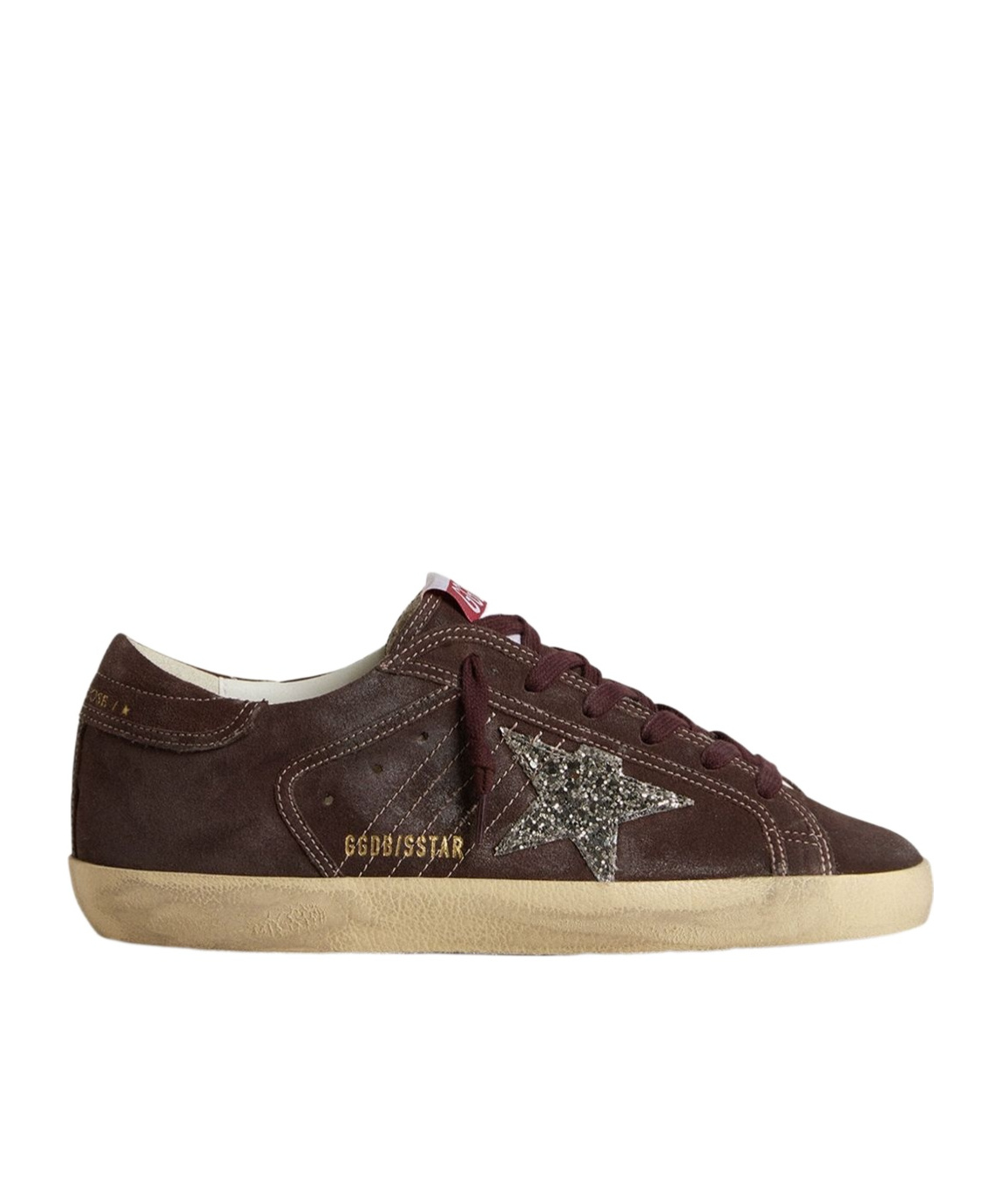 Golden Goose Super Star Glitter-star Embellished Sneakers In Black