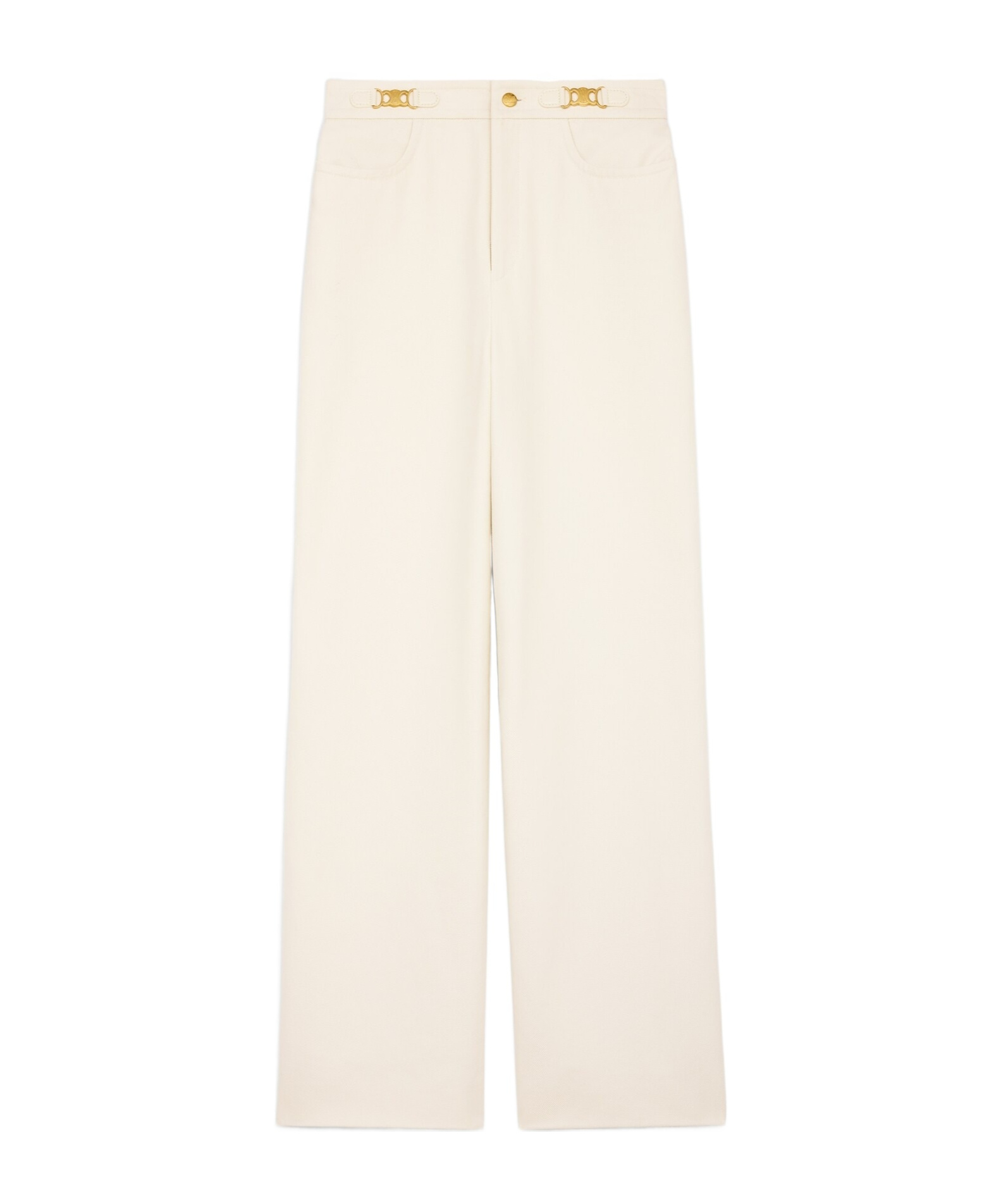 Celine Triomphe Pants In Cotton Drill