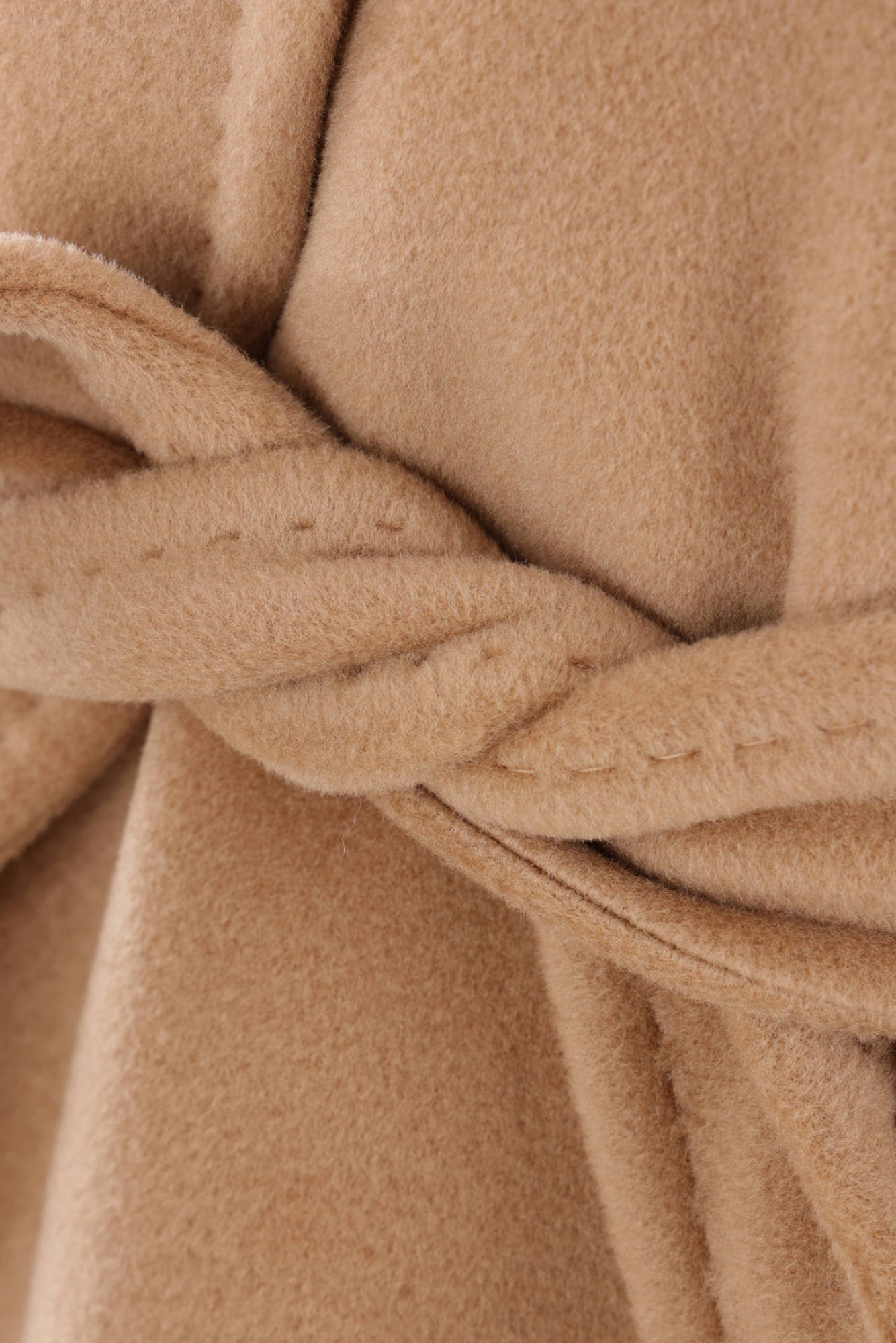 Max Mara Tan Locri Coat In Brown