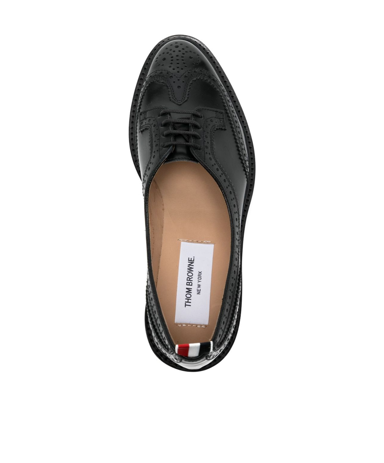Thom Browne Lac-up Fastening Shoes In Black