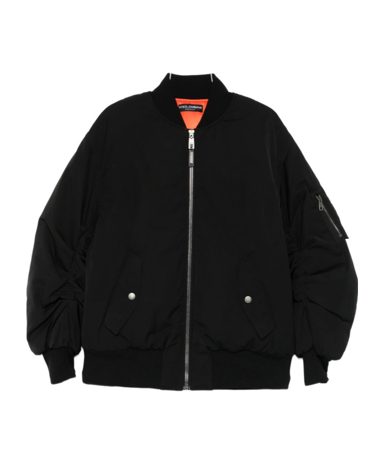 Dolce & Gabbana Stylish Short Jacket Featuring Multiple Pockets In Black