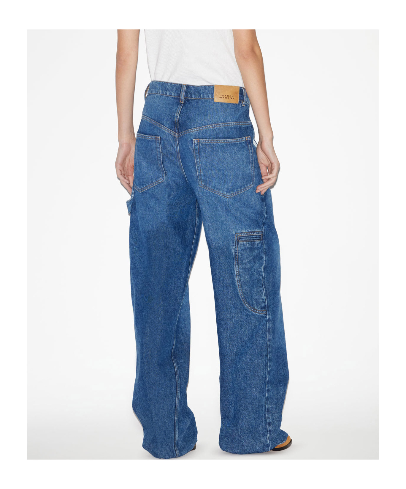 Isabel Marant Étoile Isabel Marant Etoile Solene Loose Fit Denim Jeans In Blue