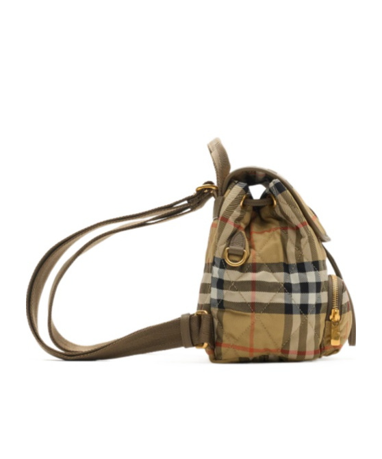Burberry Mini Horseshoe Quilted Nylon Backpack Bags In Multi