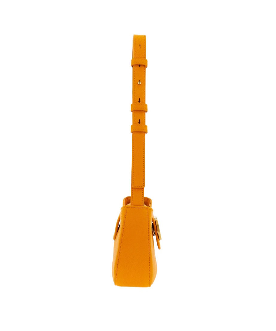Ferragamo Double Gancini Mini Shoulder Bag In Yellow