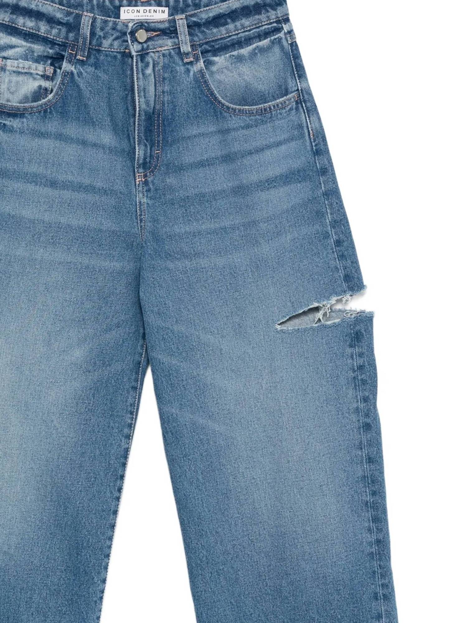 Icon Denim Poppy Eco Wide-leg Jeans In Blue