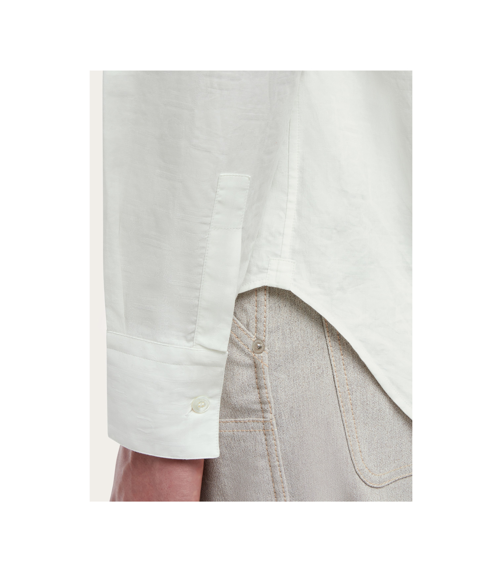Ferragamo Long Sleeved Shirt In White