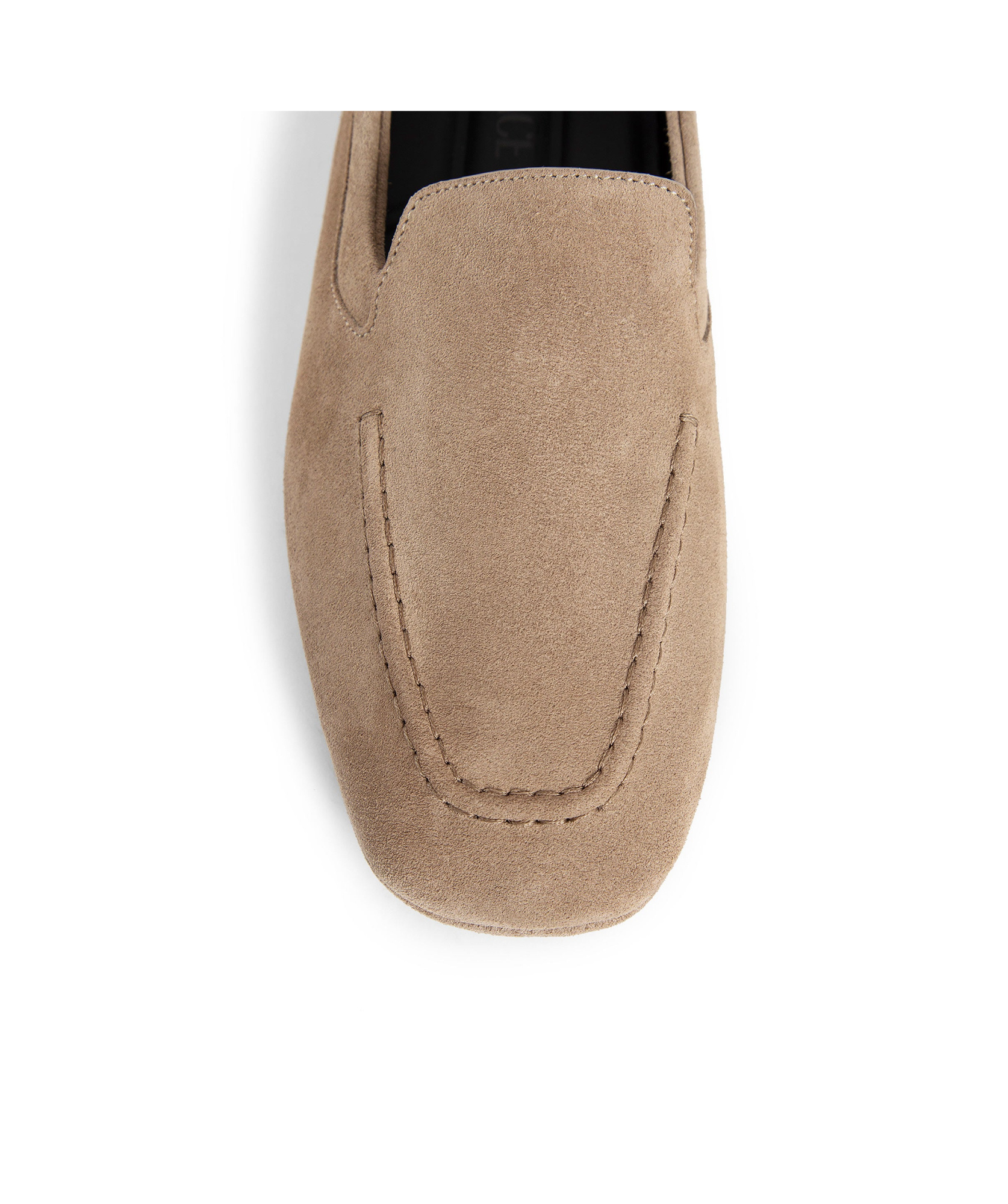 Versace Logo-plaque Leather Loafers In Nude