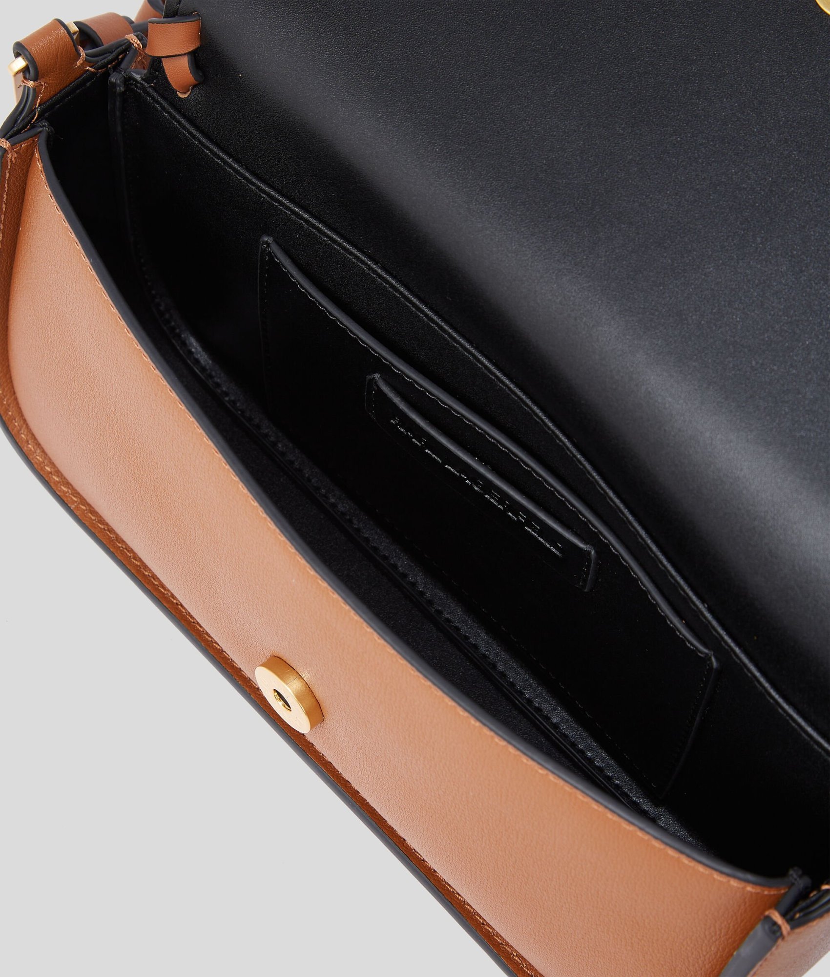 Karl Lagerfeld Signature Crossbody Bag In Brown