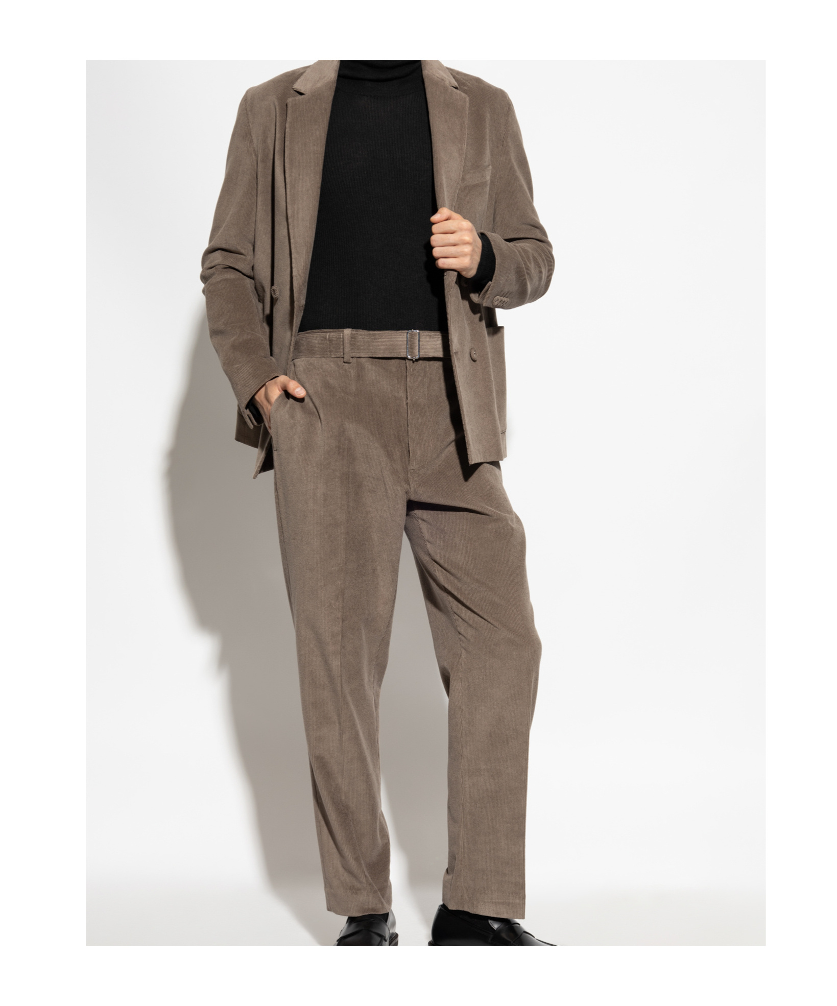 Officine Generale Corduroy Trousers In Brown