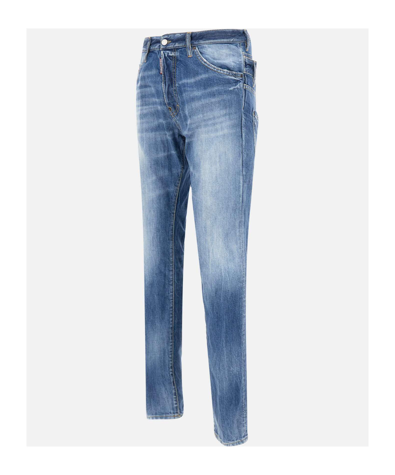 Shop Dsquared2 Layered Jeans In Blue