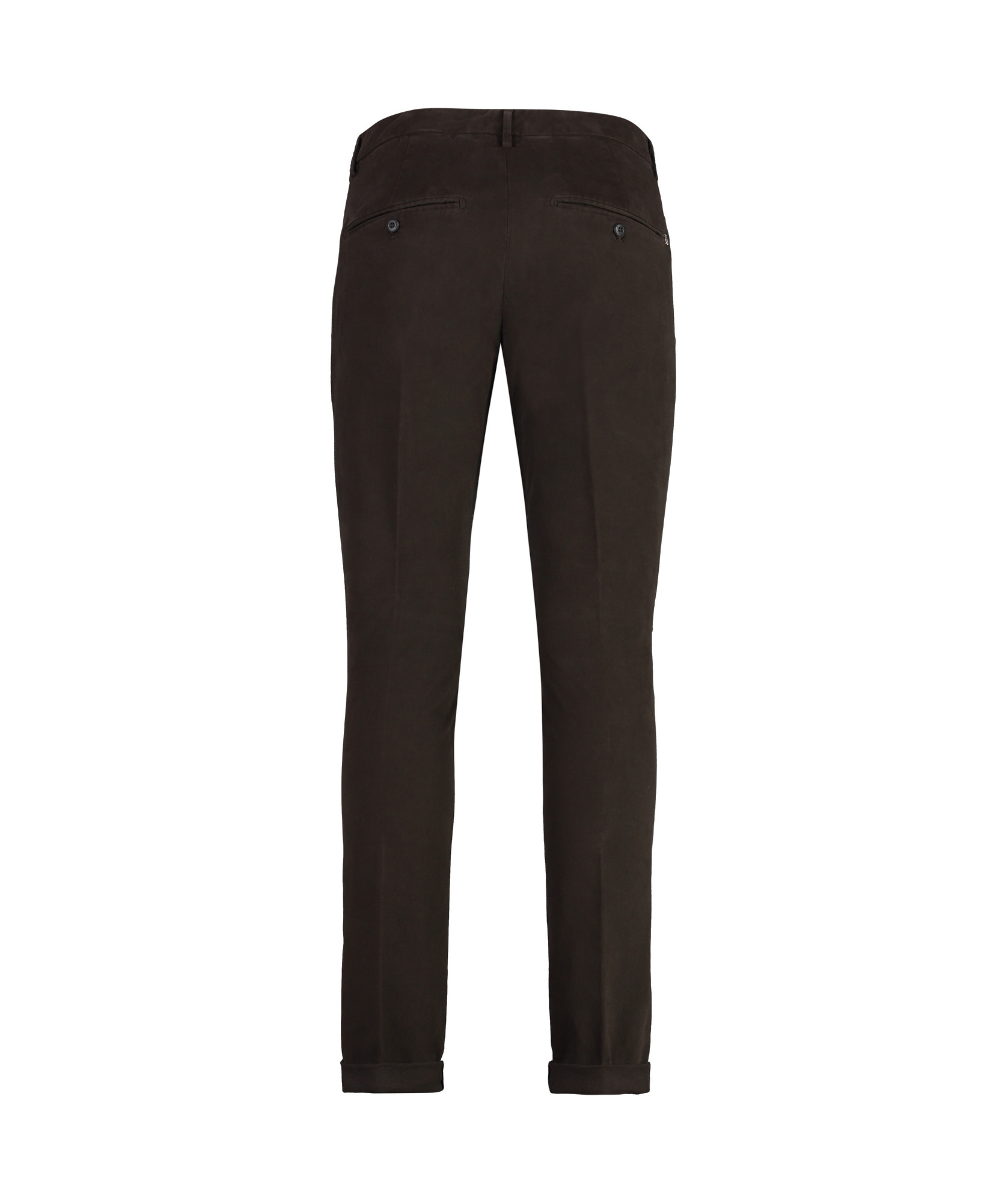 Dondup Gaubert Cotton Chino Trousers In Black